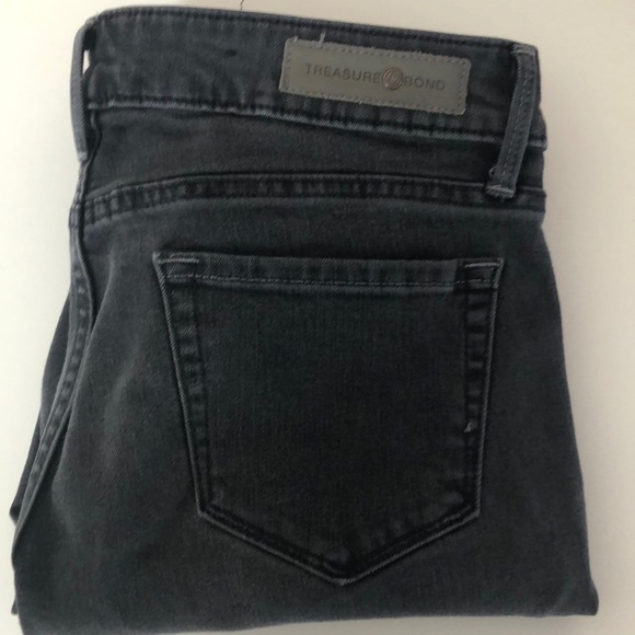 Treasure & Bond Skinny Textured Thigh Jeans 28 - Picture 2 of 9